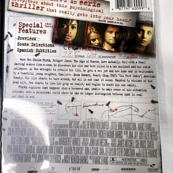 Trauma Mystery Thriller DVD 2004 R 2004 Colin Firth Naomie Harris Mena Suvari u - Picture 4 of 4